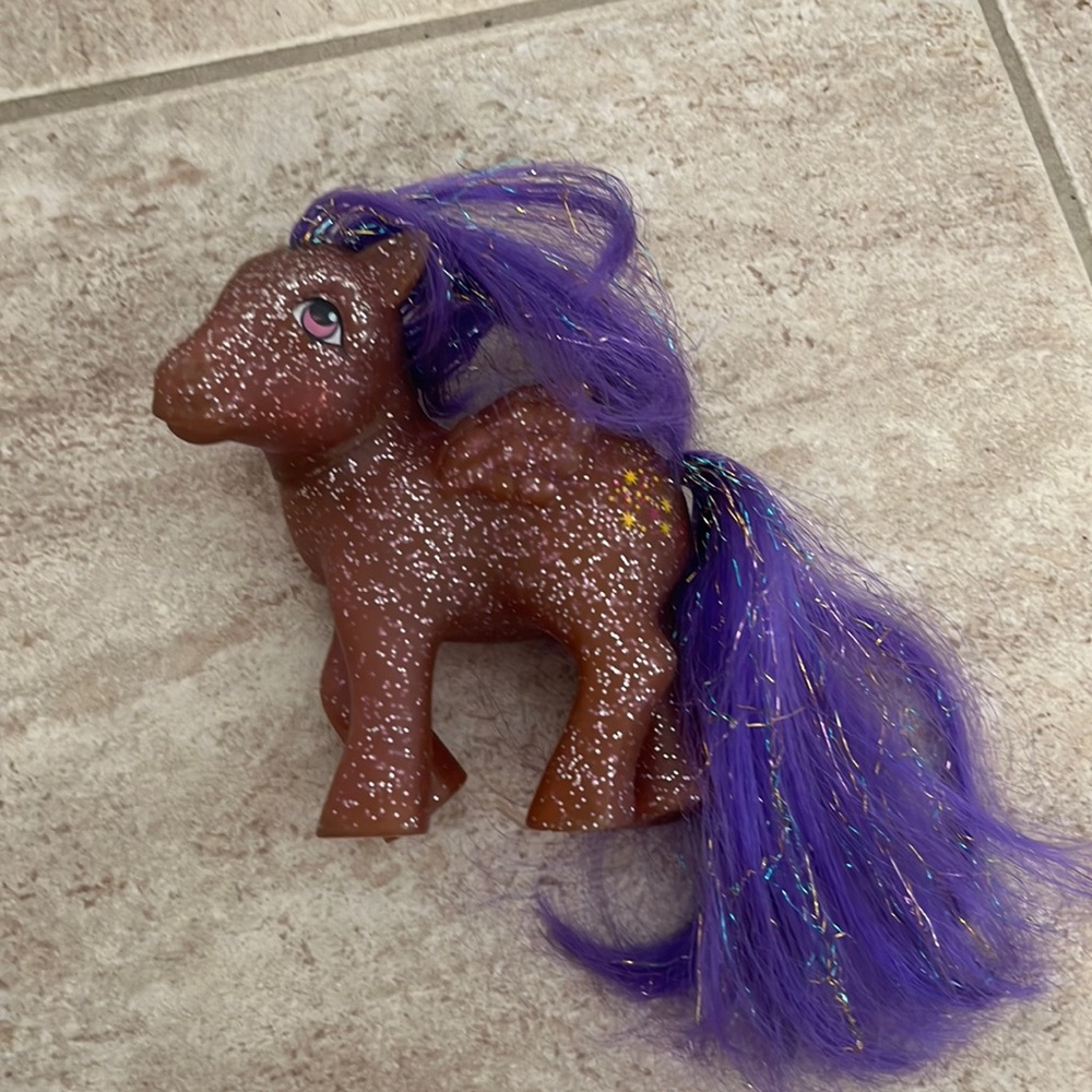 My Little Pony Brown Pony with Purple Mane and Tail